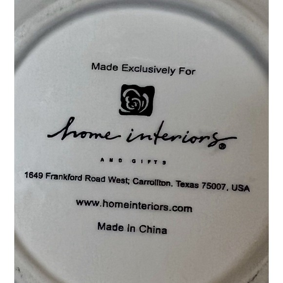 Vintage Home Interiors Victorian Rose Saucer - Picture 6 of 6